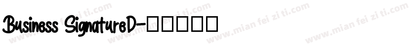 Business SignatureD字体转换